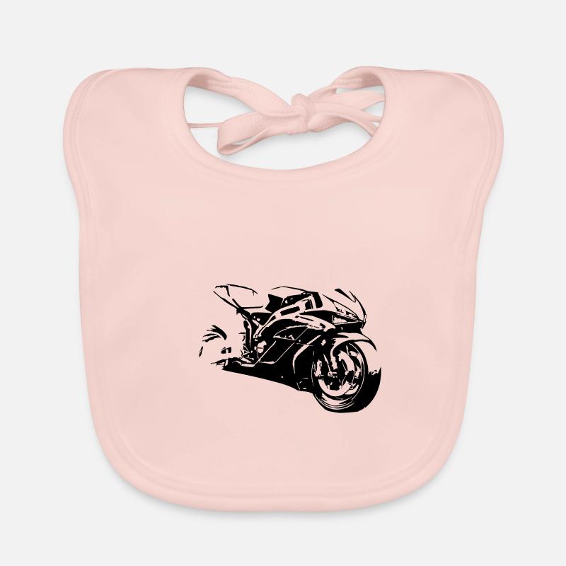 Motorcycle racing Organic Baby Bibs