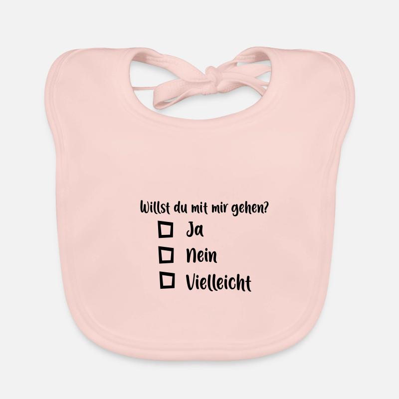 Willst du mit mir gehen Baby Bio-Lätzchen
