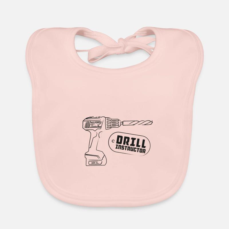 Drill Instructor - Tischler und Handwerker Design Baby Bio-Lätzchen