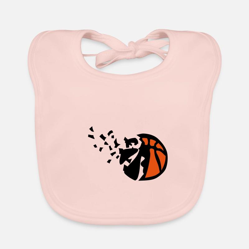 explosion ball basketball destructuring Organic Baby Bibs