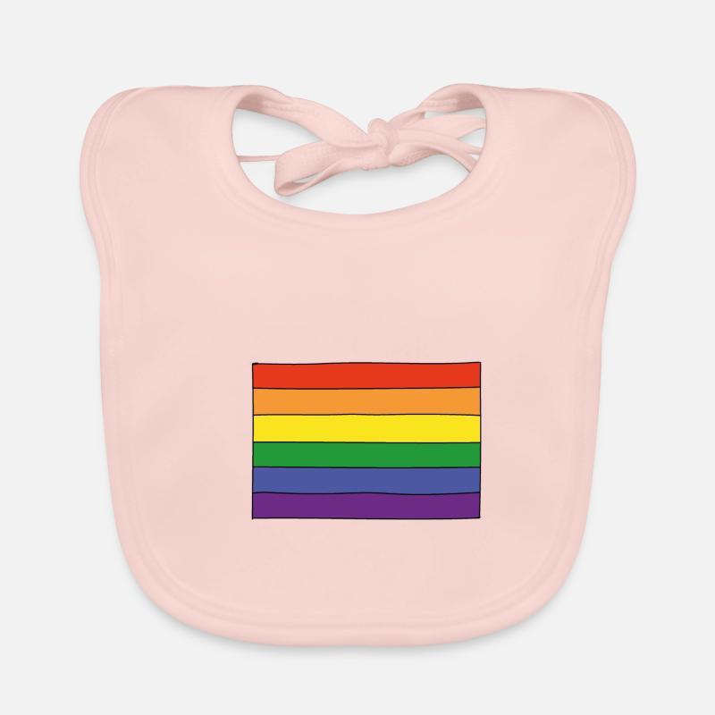 LGBT Flagge Baby Bio-Lätzchen