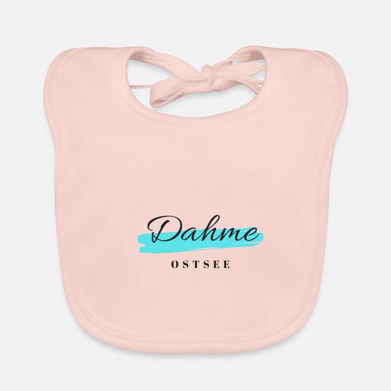 Dahme Ostsee - Baby Bio-Lätzchen - Rose