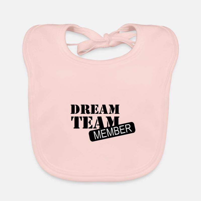 dreamteam - Bavoir bio Bébé - rose