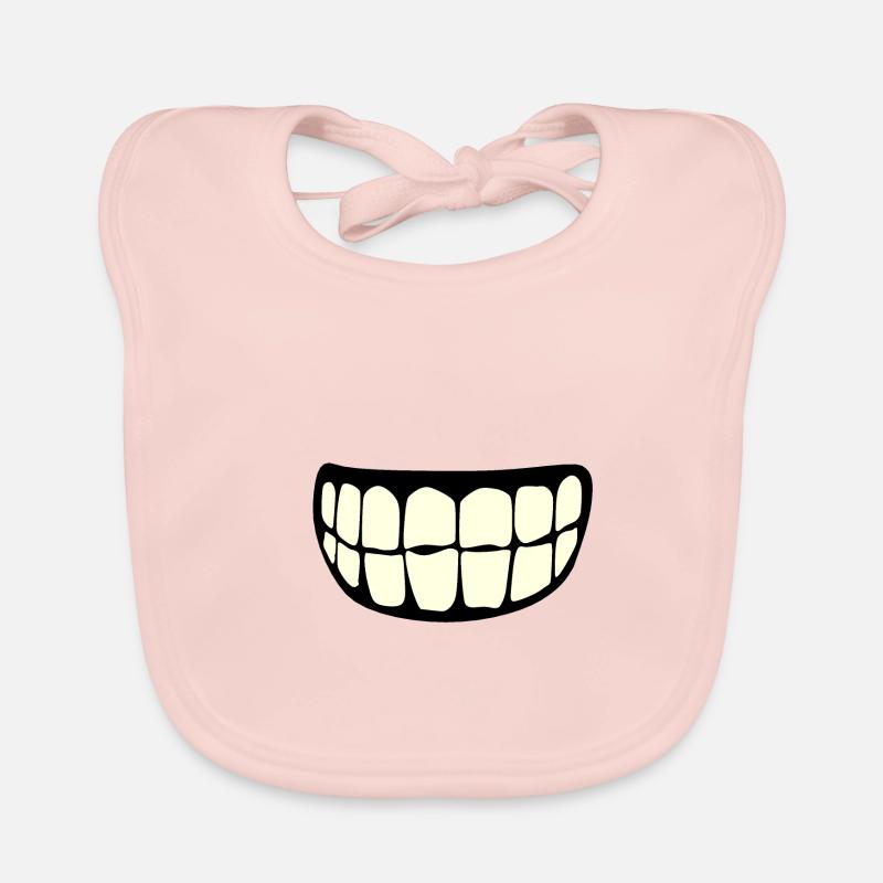 tooth smile denture 206 S Organic Baby Bibs