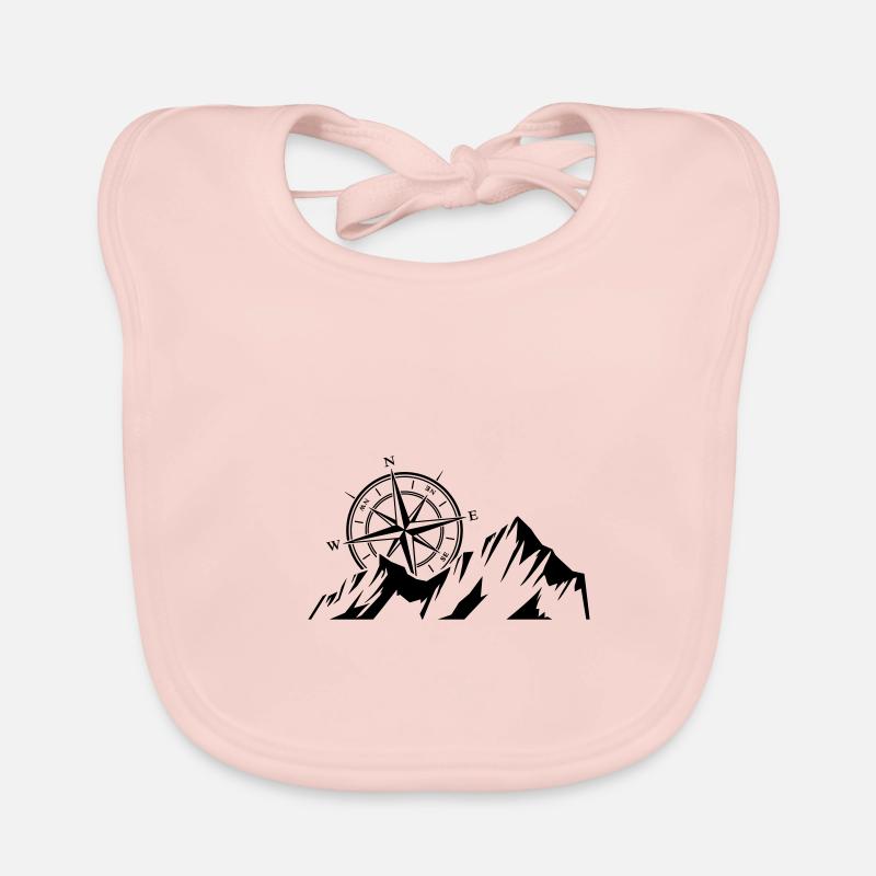 Windrose & Berge Baby Bio-Lätzchen
