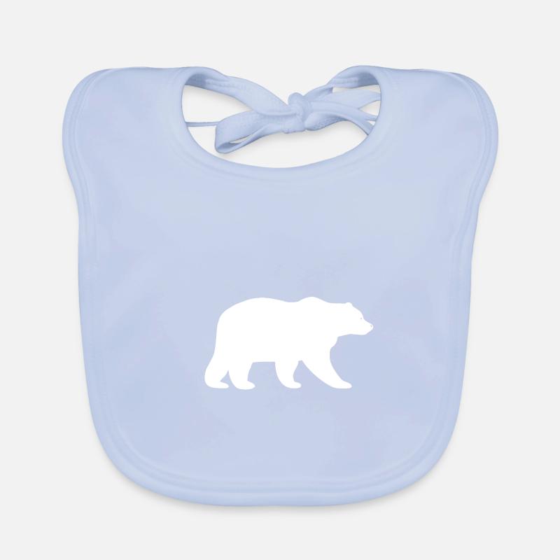 Ours blanc Bavoir bio Bébé