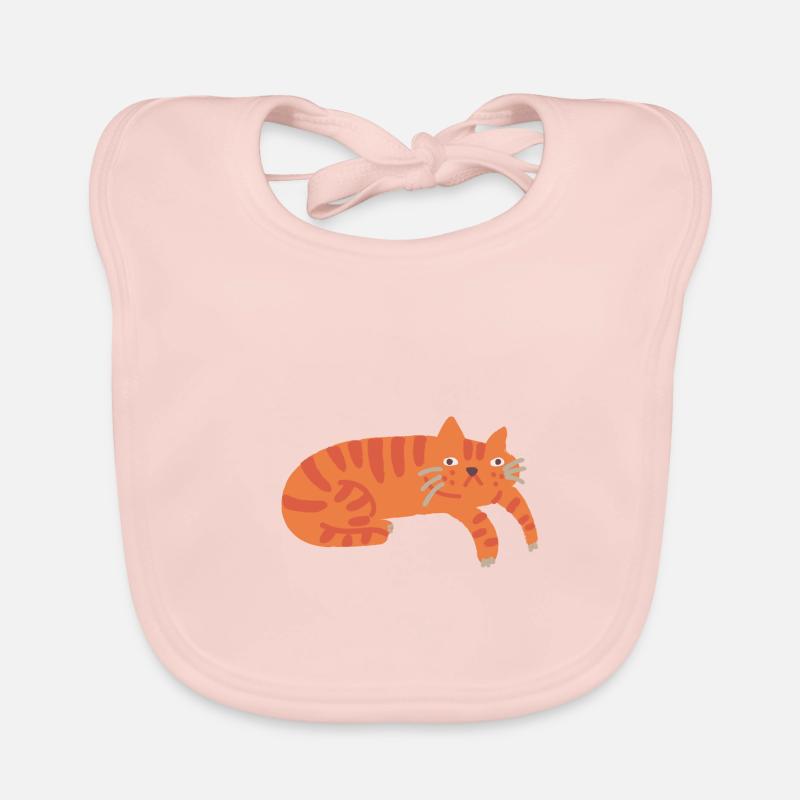 Ginger Cat - cat Baby Bio-Lätzchen