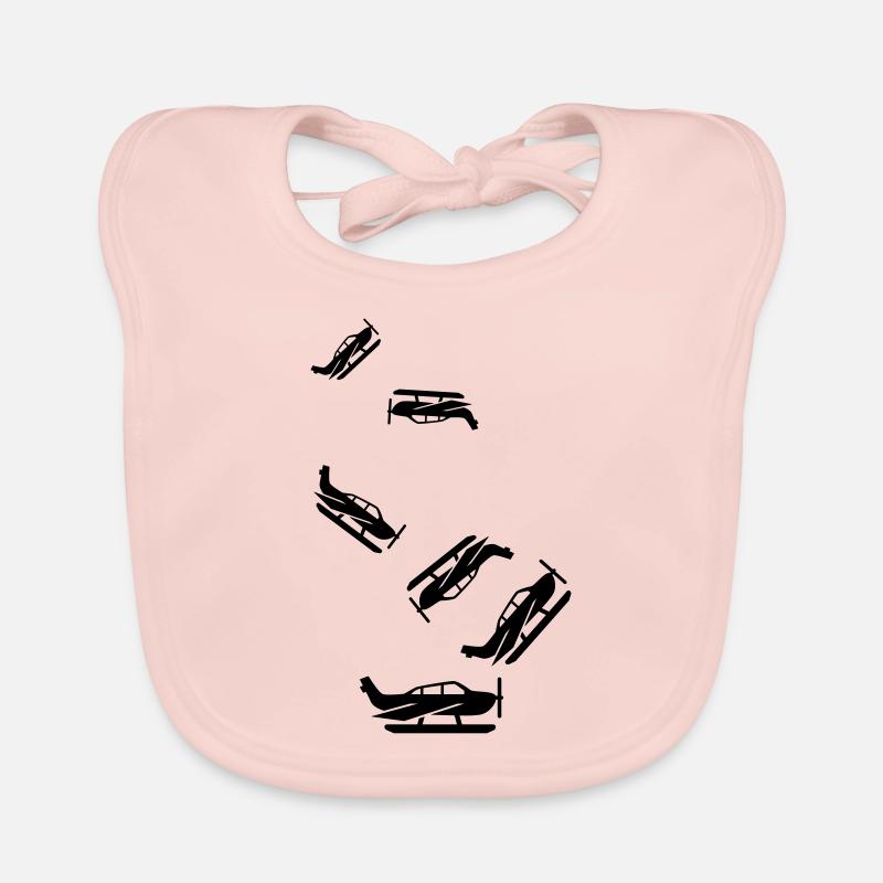 Airplane symbol Organic Baby Bibs