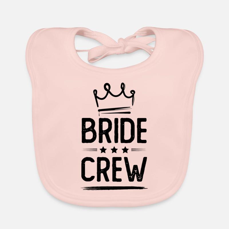 Bride Crew Baby Bio-Lätzchen