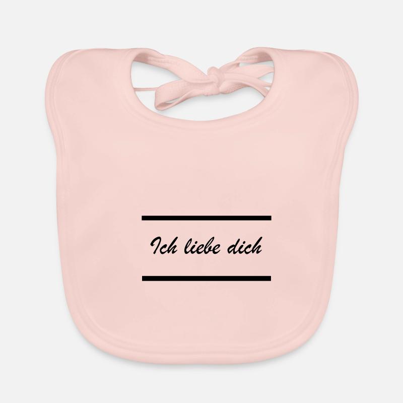 Ich liebe dich Baby Bio-Lätzchen
