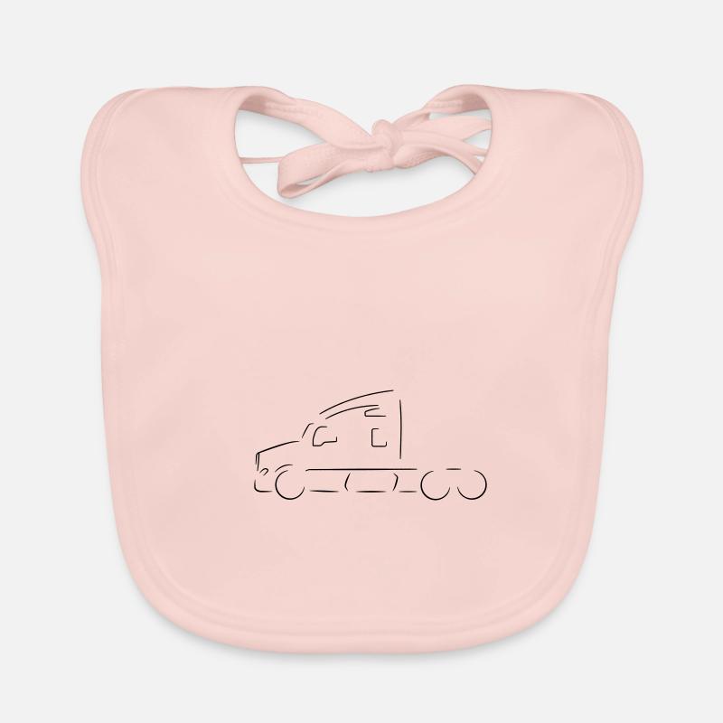 Silhouette de camion Bavoir bio Bébé