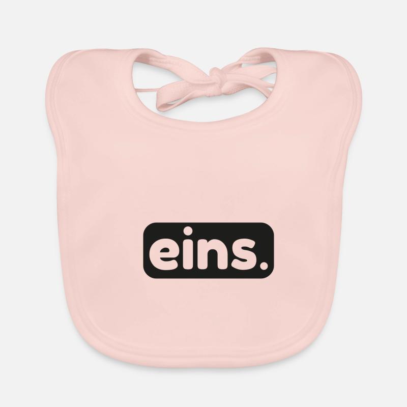 1. Geburtstag Nummer eins Baby Bio-Lätzchen
