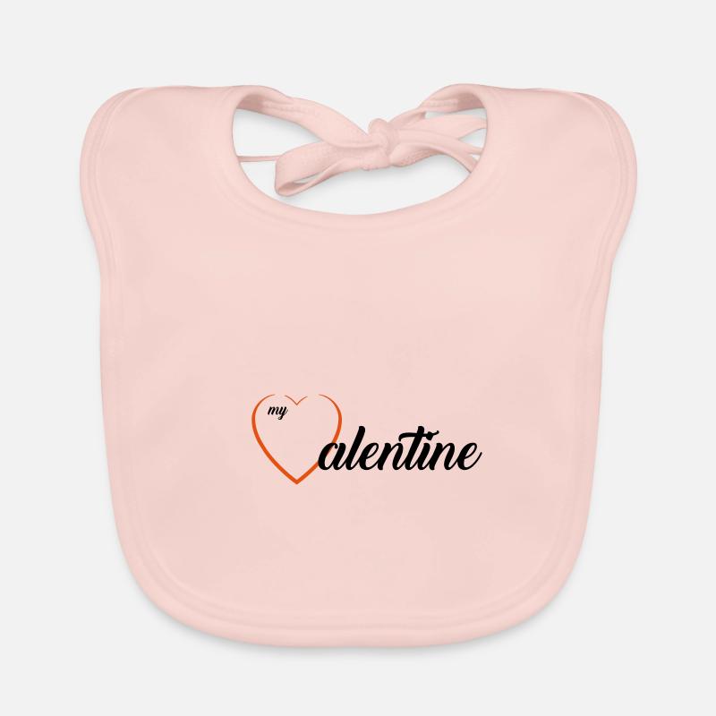 Valentinstag Herz Baby Bio-Lätzchen