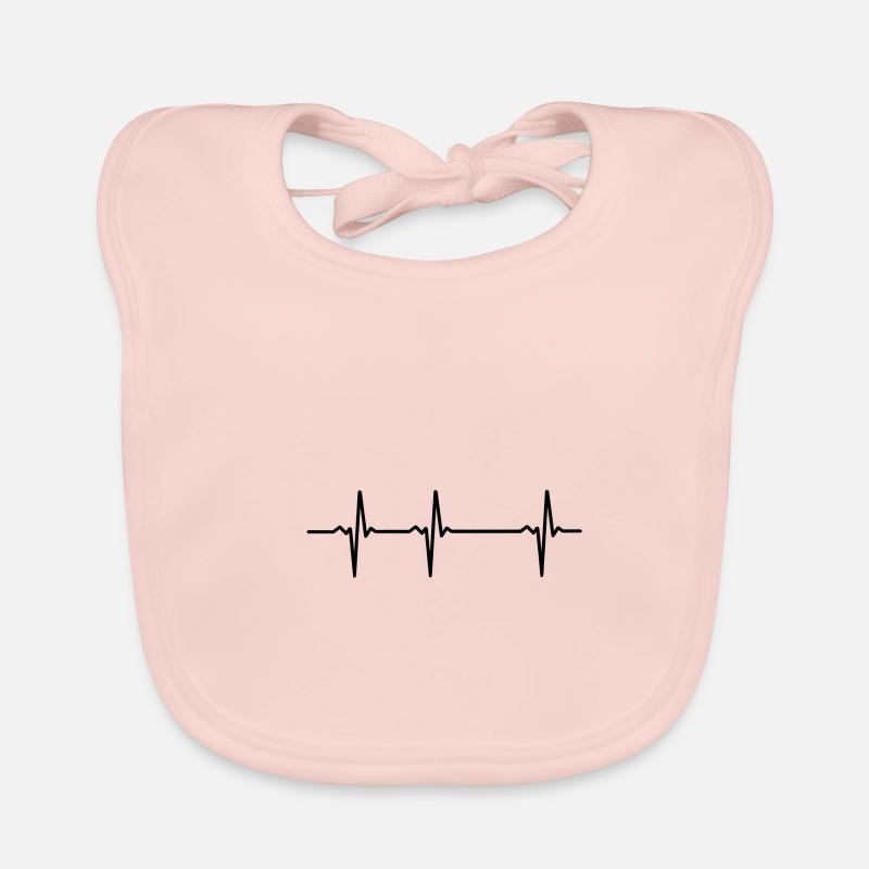 Modèle de modèle ECG pour concevoir votre propre masque Bavoir bio Bébé