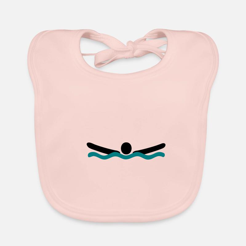 Delfinschwimmen Baby Bio-Lätzchen