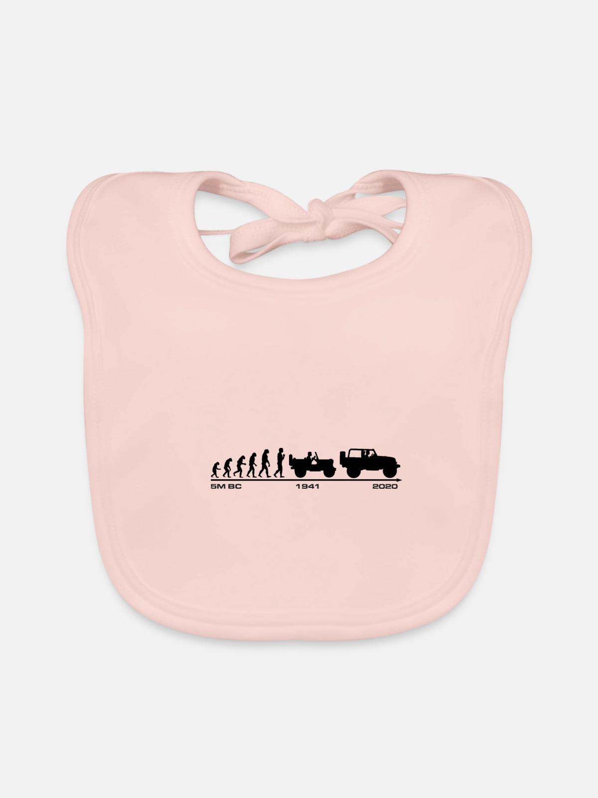 Jeep Evolution update 2020 - Baby Bio-Lätzchen - Rose - Vorne