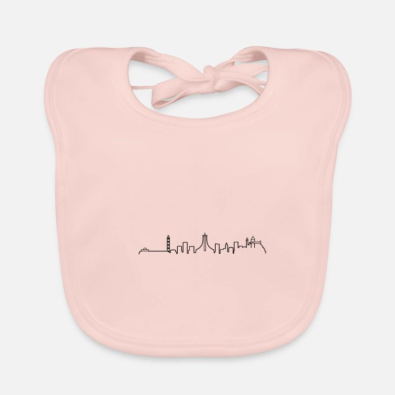 Algiers Skyline Organic Baby Bibs