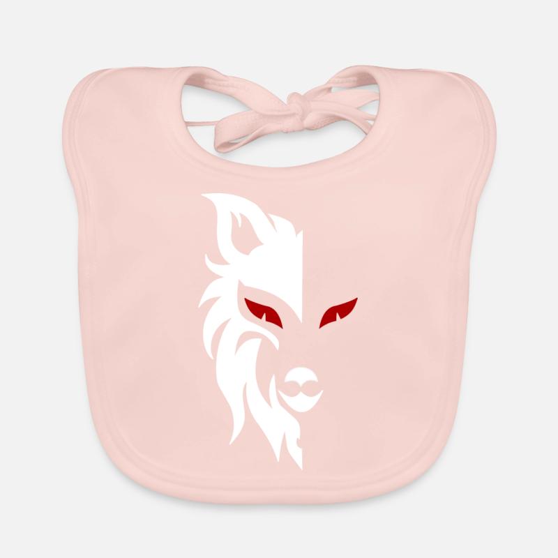 Logo loup Bavoir bio Bébé