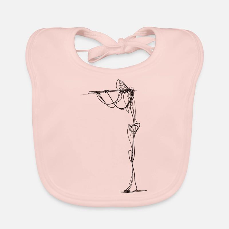 Flöte Baby Bio-Lätzchen