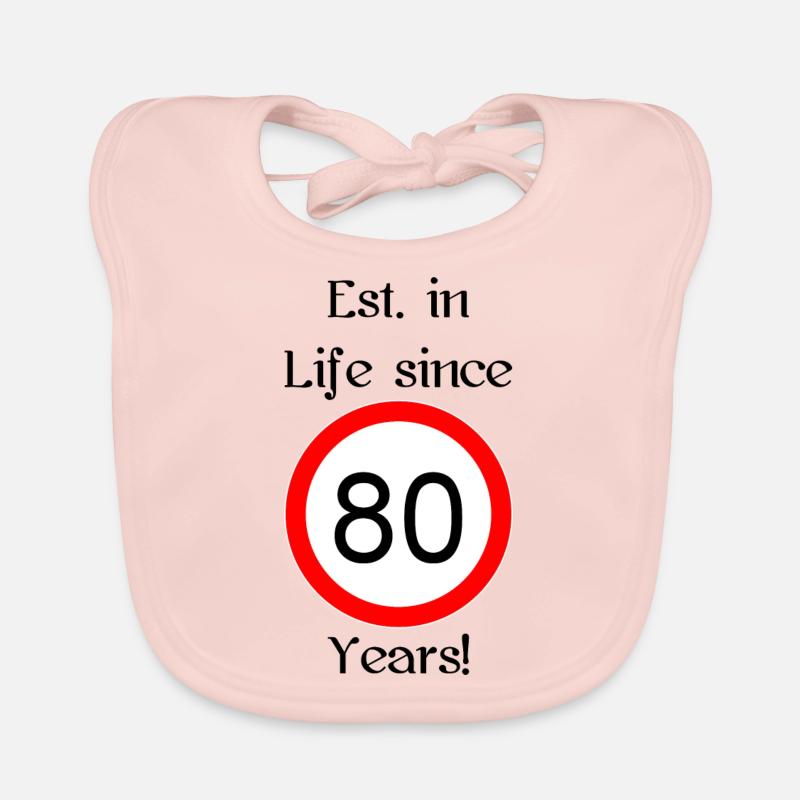 est i l 80 script black engl Baby Bio-Lätzchen