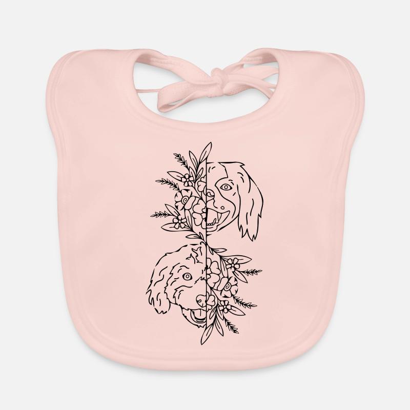 zwei Hunde Baby Bio-Lätzchen