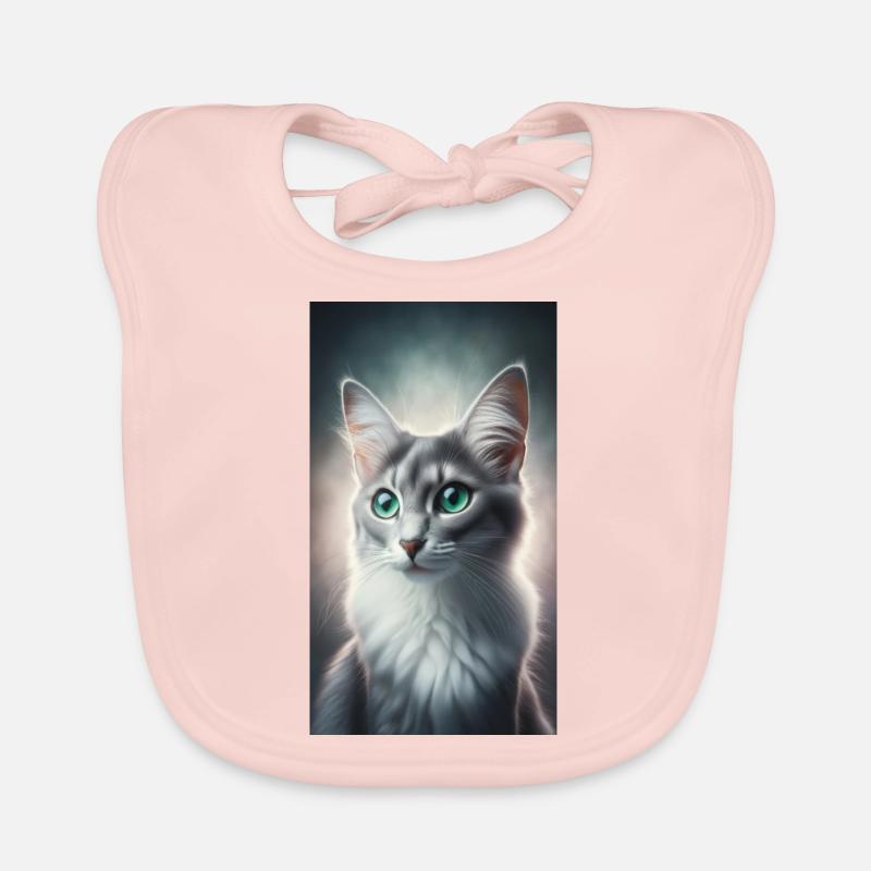 Chat Bavoir bio Bébé