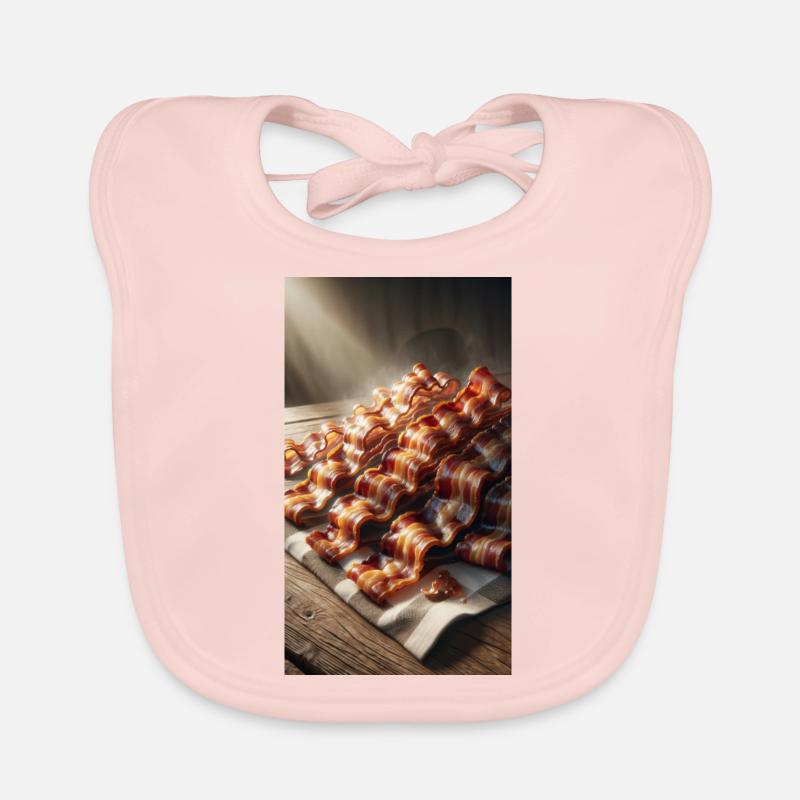 Le bacon est bon Bavoir bio Bébé
