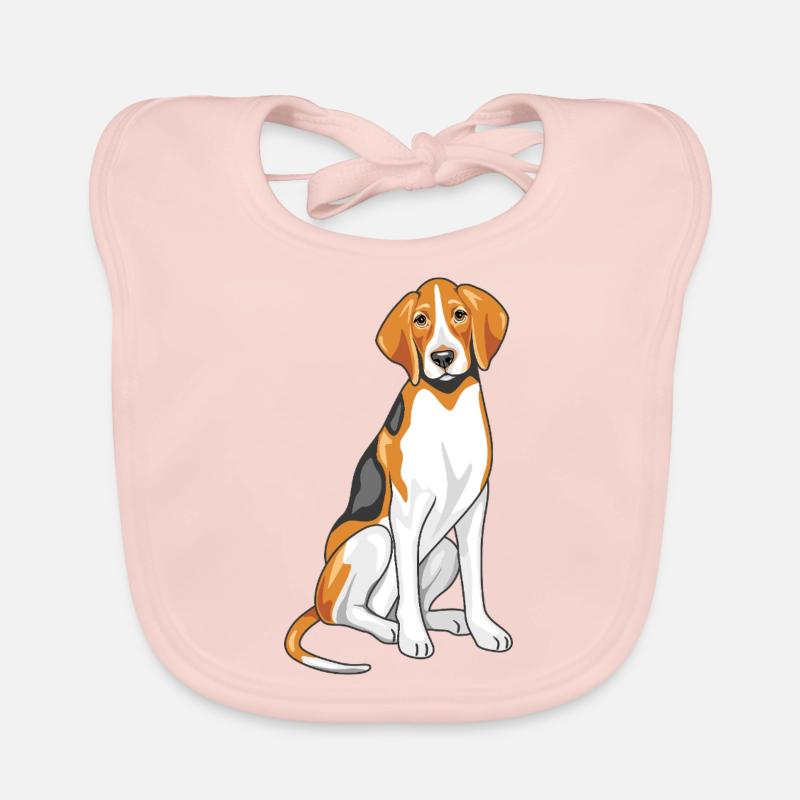 Foxhound assis Bavoir bio Bébé