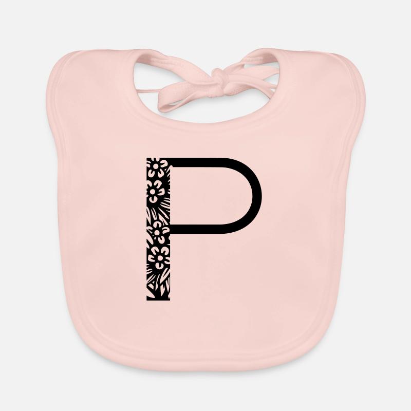 Buchstabe P Baby Bio-Lätzchen