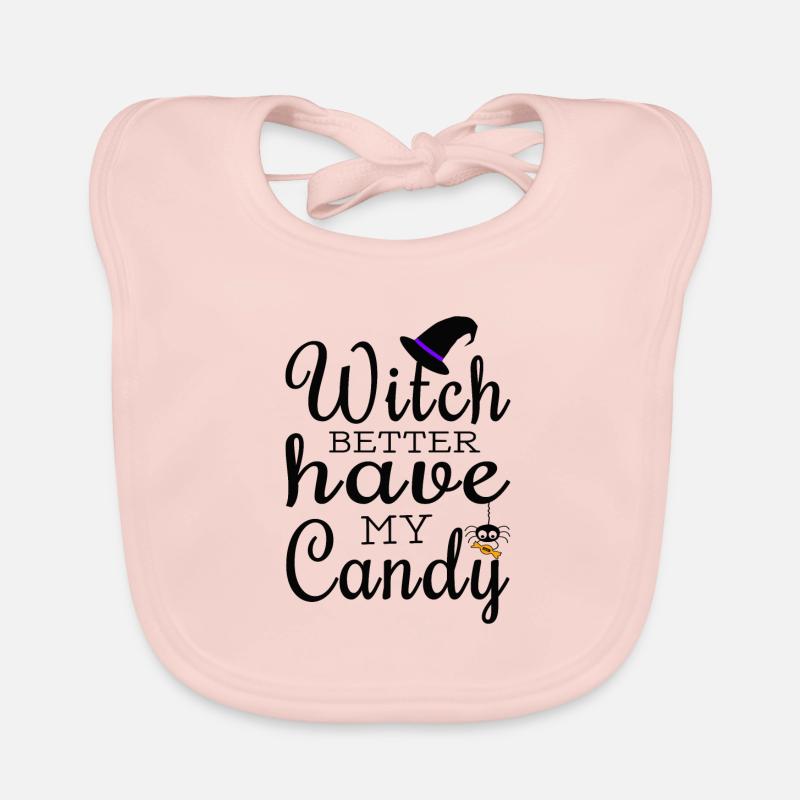 Witch Better Have My Candy HARIZ Halloween Horror Baby Bio-Lätzchen
