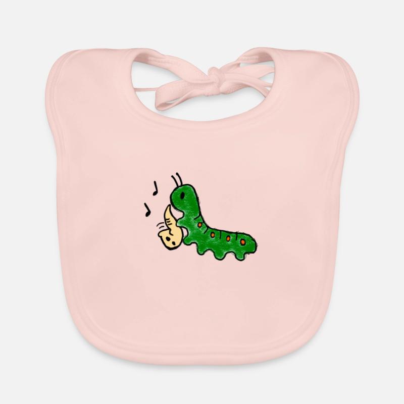 Musik Raupe Baby Bio-Lätzchen