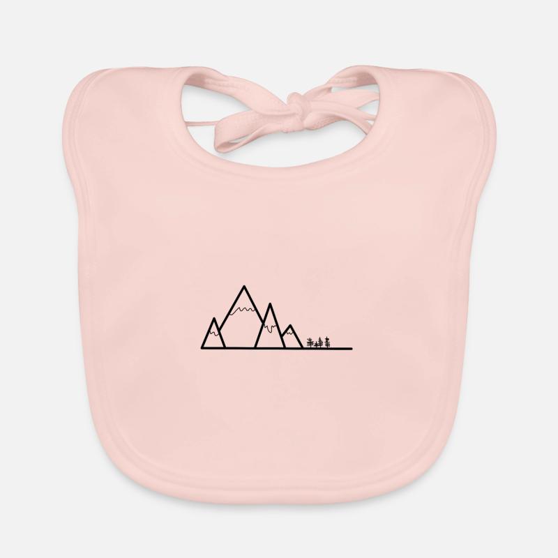 mountains Organic Baby Bibs