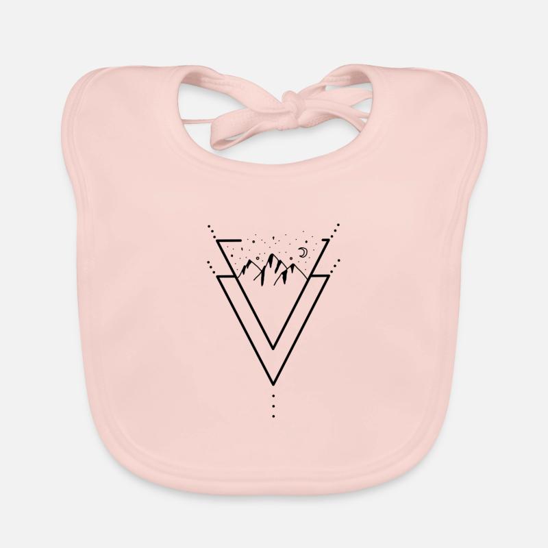 Mountains triangle Organic Baby Bibs