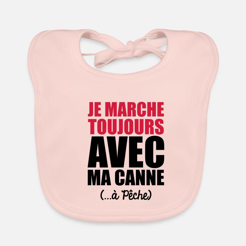 je marche toujours avec ma canne a pêche Bavoir bio Bébé
