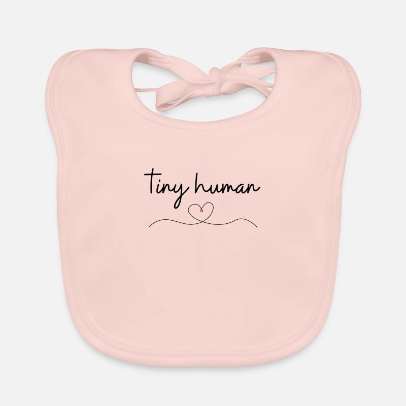 Geschenk zur Geburt „tiny human“ Baby Bio-Lätzchen