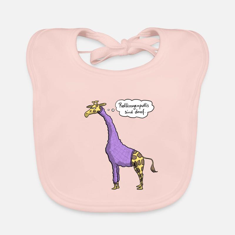 Giraffe Rollkragenpulli Baby Bio-Lätzchen