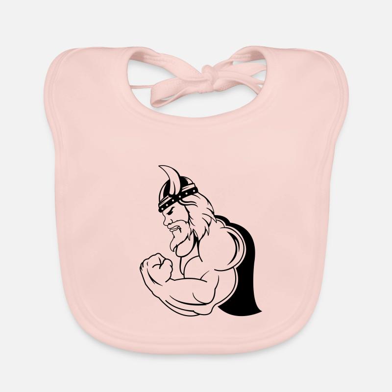 strong viking 01 Organic Baby Bibs
