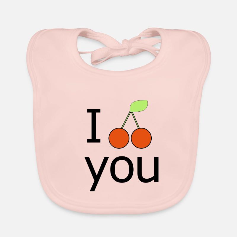 Kirschen Kirsche Cherry - Frutcht Obst - Comic you Organic Baby Bibs