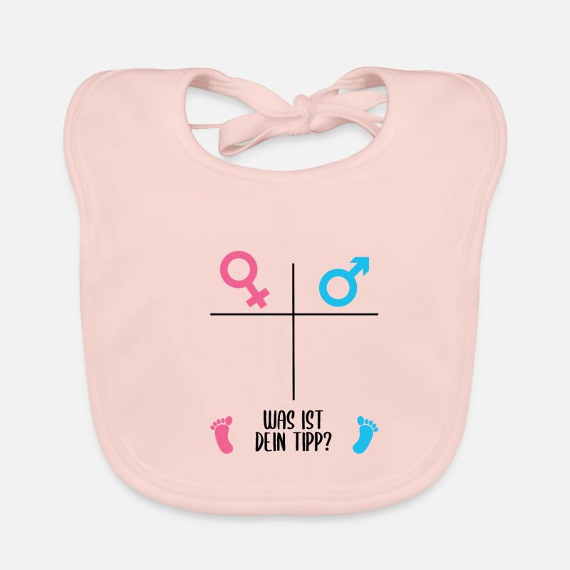Mädchen oder Junge? Geschlecht raten Gender Reveal Baby Bio-Lätzchen