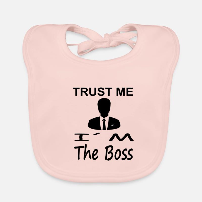 Vertrau mir ich bin der Boss Geschenkidee bin Chef Baby Bio-Lätzchen