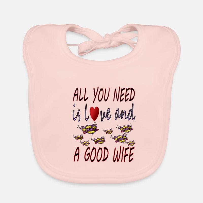 Cooler Spruch coole Sprüche Ehefrau Ehemann gift Baby Bio-Lätzchen