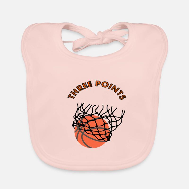 Les basketteurs jouent trois points Bavoir bio Bébé