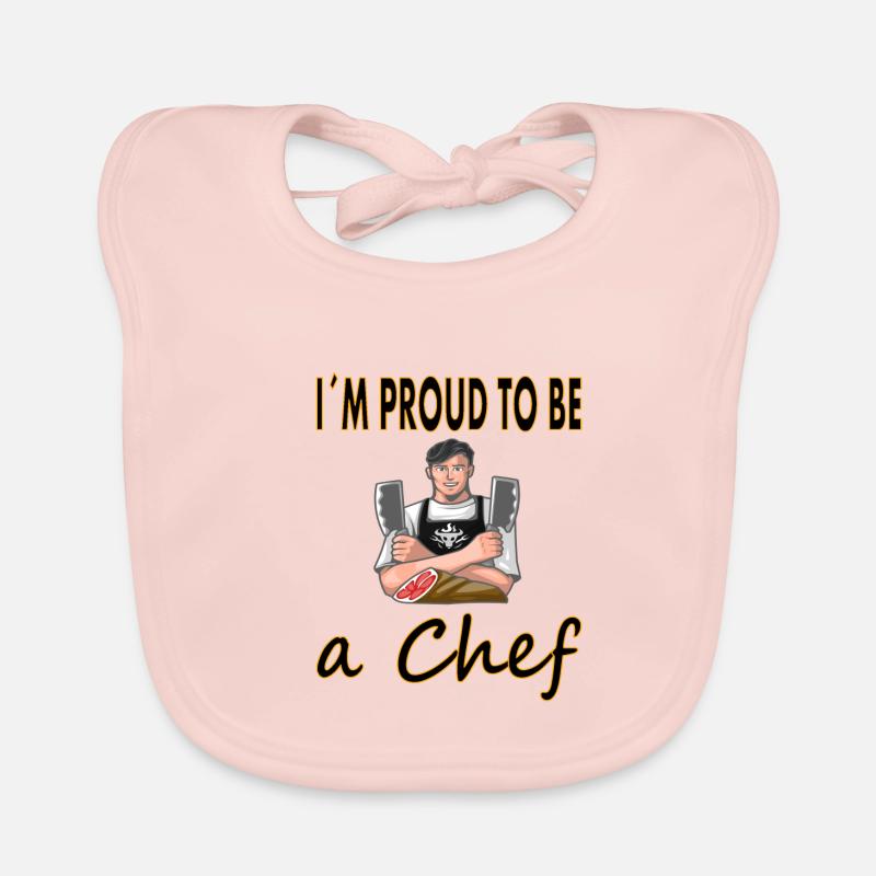 I'm Proud Chef Chef Hat Cook Gift Organic Baby Bibs
