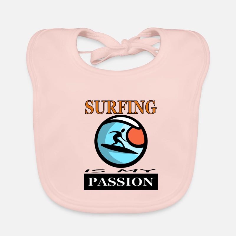 Le surf est mon cadeau de planche de surf de passion Bavoir bio Bébé