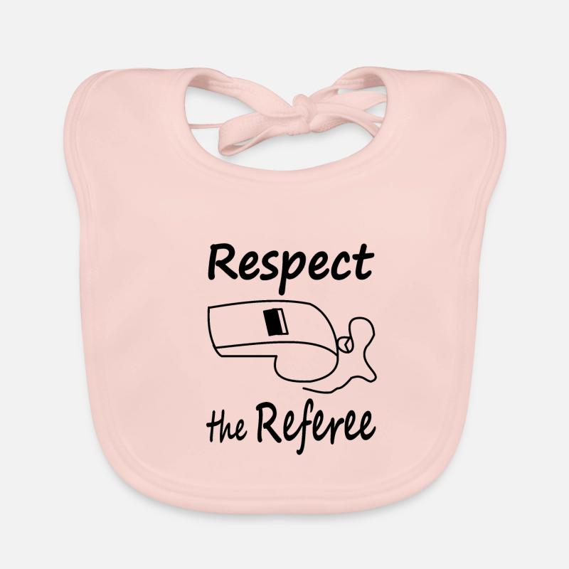 I am a referee Respect for referees Organic Baby Bibs