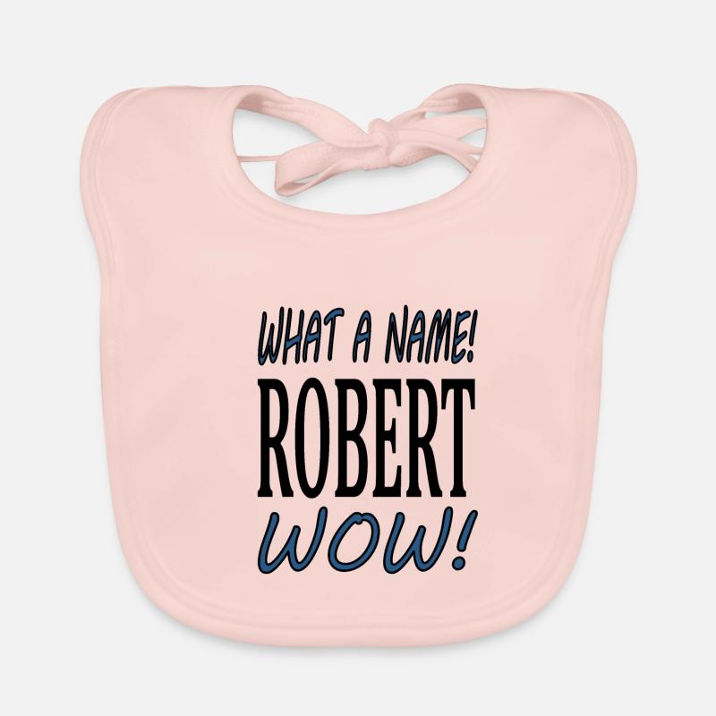 Ich heiße Robert ich bin Robert Geschenkidee Baby Bio-Lätzchen
