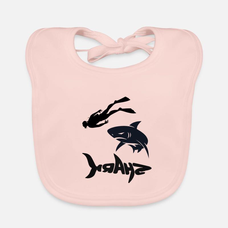 With Shark Dancing Gadgets Diver Snorkeling Gift Organic Baby Bibs
