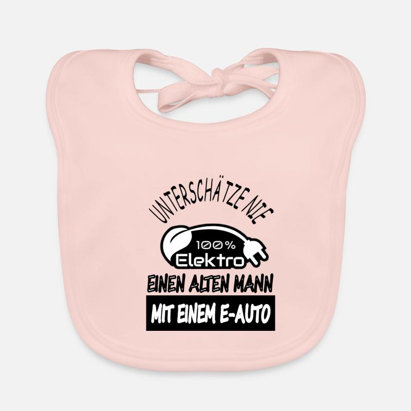 E-Auto Elekro-auto fahren E-Auto Fahrer Geschenk Baby Bio-Lätzchen