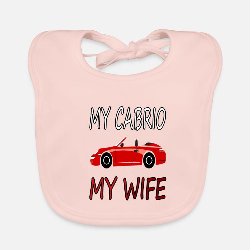 Cabrio fahren Cabrioletfahrer Spruch Geschenkidee Baby Bio-Lätzchen
