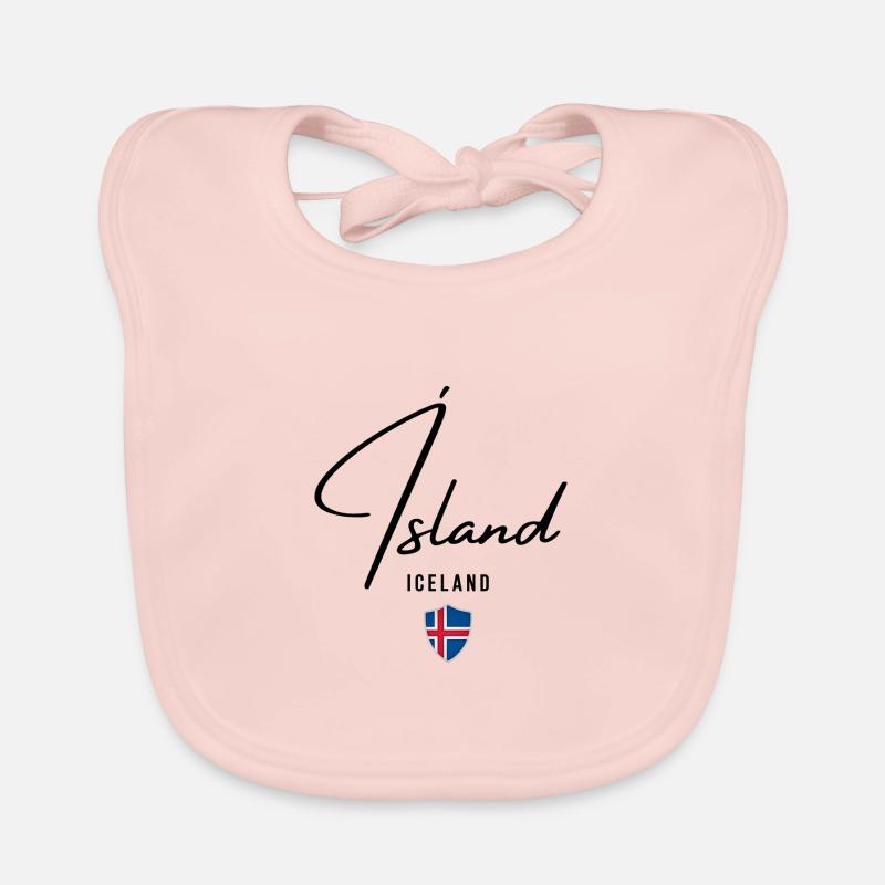 Flagge von Island, Isländischer Stolz Baby Bio-Lätzchen